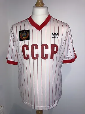 £99 • Buy Adidas Originals RUSSIA/USSR/CCCP Football Top Medium