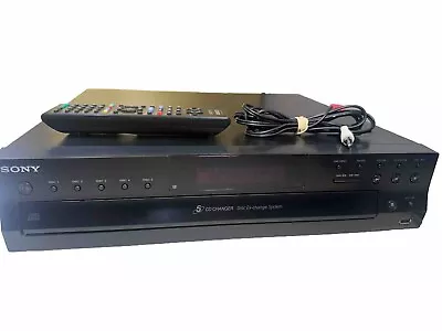 Sony CDP-CE500 Multi CD Player 5 Disc Changer W/USB Recording - Remote & Cables • $129