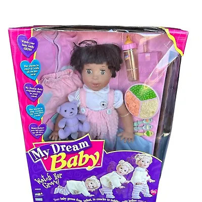 MGA My Dream Baby Interactive Doll Dark Skin Ethnic Vintage Watch Her Grow NIB • $89.99