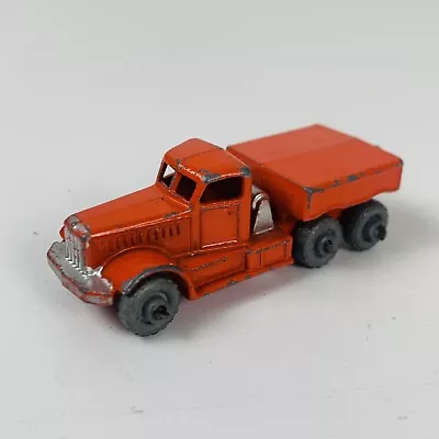 Vintage Matchbox Lesney Diamond T Prime Mover Truck In Orange • $18.59