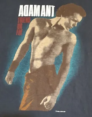 $130 • Buy VTG Single Stitch Adam Ant 1983 Friend Or Foe Tour T Shirt Dbl Sided HANES USA