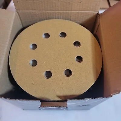 100-PACK 5 Inch Sanding Discs 8-Hole Hook Loop For Orbital Sander Paper 120 Grit • $23.99