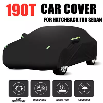 Universal For Hatchback Car Full Cover Sun UV Snow Dust Resistant Protection • $23.74