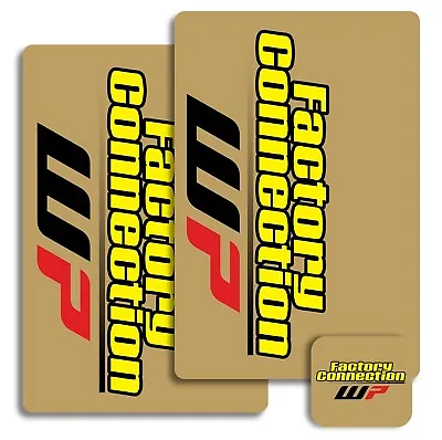 WP Fork Stickers FACTORY CONNECTION KTM Red Bull Cone Valve GasGas Husqvarna SXF • $29.11