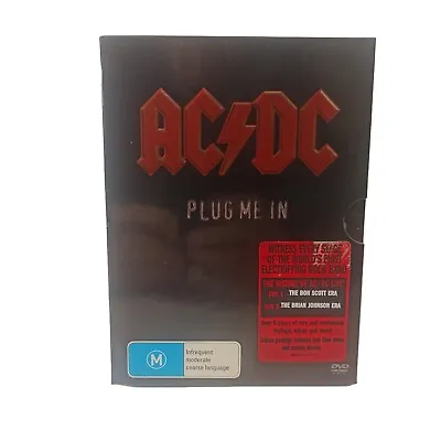 Plug Me In AC/DC (DVD) Box Set Music Rock Stage Concert Band History 1975-2003 • $24.95