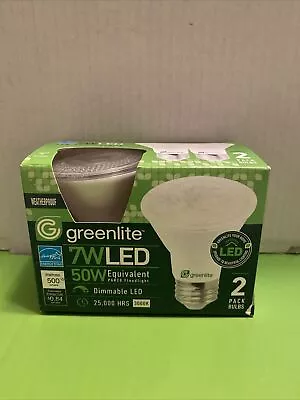 Greenlite 7W/LED/ PAR20 Flood Light Bulb 7W 3000K (X2 Per Pack)  LED Upgrade • $9.50
