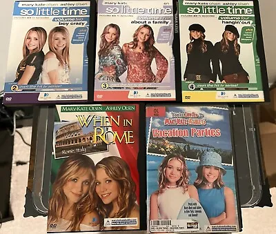 Mary-Kate Ashley Olsen Twins DVD Lot When Rome So Little Time Vacation Parties • $64.99