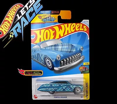 Hot Wheels PURPLE PASSION TREASURE HUNT HW ART CARS H CASE 2024 LETS RACE  • £5.99