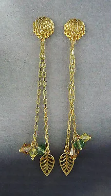 Ola Gorie 9ct Gold Kimono Drop Earrings Scottish Box • £222