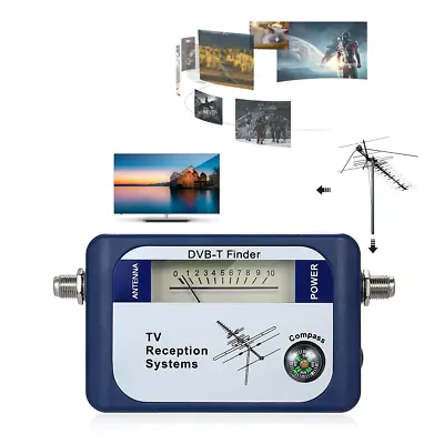 £25.31 • Buy DVB-T TV Digital Aerial Signal STRENGTH Meter FINDER POSITION RECEPTION CLEAR