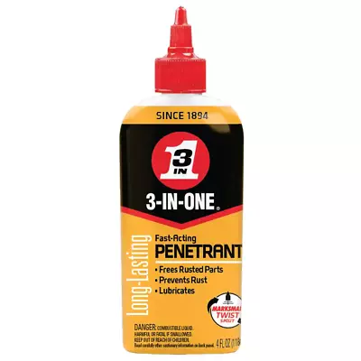 3-IN-ONE Fast-Acting Penetrant Drip Oil 4 OZ • $6.48