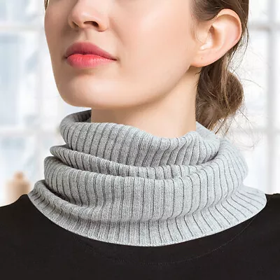 Silk Wool Thermal Neck Gaiter Wrap Headwear Face Mask Magic Scarf Bandana Covers • $9.48