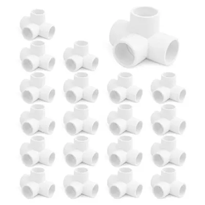 16PCS 3/4Inch PVC Pipe Fittings4-Way PVC Fittings Elbow For SCH40 PVC Pipe90 D • $25.31