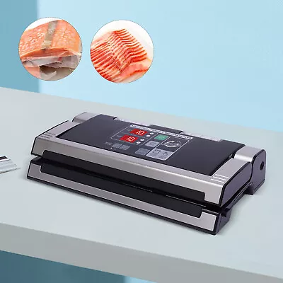 Commercial Vacuum Sealer Machine Seal Food Dual Control W/10pcs Vacuum Bags • $176