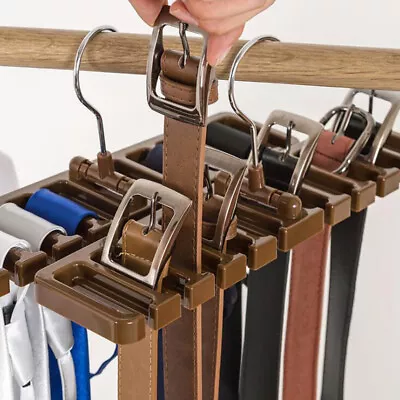 Belt Rack Hanger Tie Closet Organizer Holder For Wardrobe Belt Storage Rack-PN • £6.31