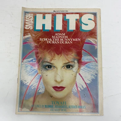 £10 • Buy Smash Hits - May 1982-  Toyah Associates Higsons Madness Siouxsie Japan Adam Ant