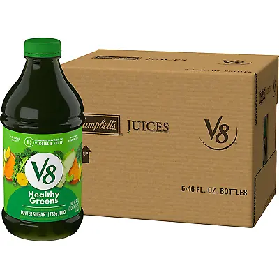 $24.93 • Buy V8 Blends Healthy GreensJuice Fruit And Vegetable Juice Blend 46 FL(Pack Of 6)