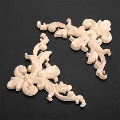 Vintage Decorative Wood Carved Decal Furniture Mouldings Onlay Applique Decor • $3.03