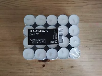 100x IKEA Tillvaro Tea Light Candles • £7.99