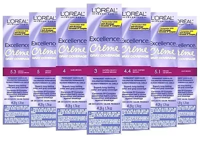 L'Oreal Excellence Creme Permanent Hair Color 1.74 Oz  Different Colors • $6.99