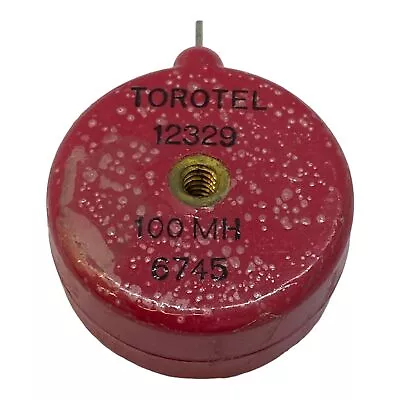 100mH Torotel Mil Spec Toroid Choke Inductor 12329 5950-00-777-4822 26.5mm • $28.90