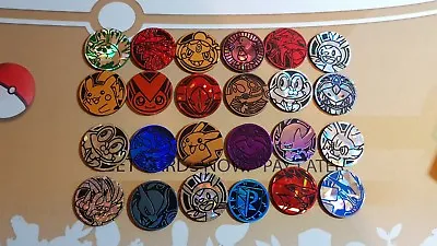 4x Pokemon Card Game Token Coin Pikachu Eevee & More! Great Gift!  • $10.95