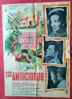 MARIA FELIX  LOS AMBICIOSOS  Original Mexican Movie Poster 1959 • $19.99