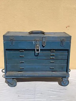 Vintage Kennedy 520 7 Drawer Machinist's Tool Box On Custom Rolling Cart • $225