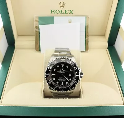 2019 Rolex Sea-Dweller 126660 Black Dial SS Oyster With Papers 44mm • $11300