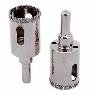 $11.98 • Buy 2Pcs 25mm 1  Inch Diamond Hole Saws Tile Drill Bit Tools For Stone Granite Glass