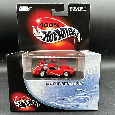 2001 Hot Wheels #16 RED LAMBORGHINI MIURA 100% Black Box FREE SHIPPING • $49.99