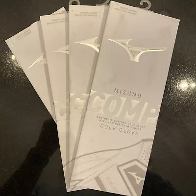Mizuno Comp Golf Glove Men's Left-Hand Size Large (For Righties) 4-Pack • $39.99