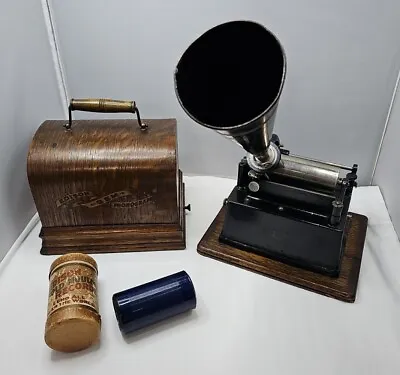 Edison  Gem  Phonograph  W/case & Horn   • $999.99