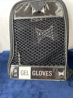 NEW TAPOUT' BLACK GEL TRAINING MARTIAL ARTS GLOVES S/M- MMA Athletic • $14.95