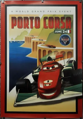 Cars 2 2011 47x69 Bus Shelter Movie Poster 'porto Corsa' Disney Pixar Mater • $125