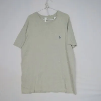 Polo Ralph Lauren Mens T-Shirt Size L Large Grey Crew Neck Short Sleeves • $15.99