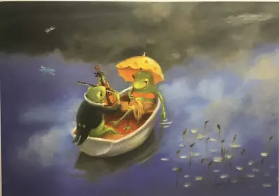 Marcel  Schurman- Anniversary- To The Couple- Frog Couple In Boat- N. Faulkner • $3.95