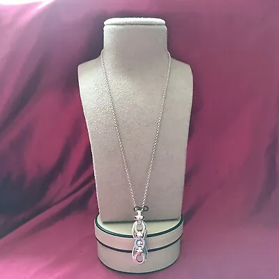 Links Of London Silver Brit Lines Very Heavy Pendant Fab Con Boxed • £69.99