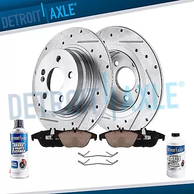 REAR Drilled Brake Rotors Ceramic Pads For Mercedes-Benz C230 C250 C300 • $87.67