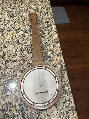 Antique Early 1900's  Banjo Ukulele  Banjolele Unmarked. • $40