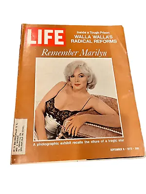 LIFE MAGAZINE Remember Marilyn Monroe 1972 • $65