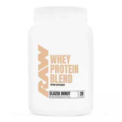 RAW Nutrition Whey Protein Powder Glazed Donut 20 Servings No Hormone/fillers • $34.99