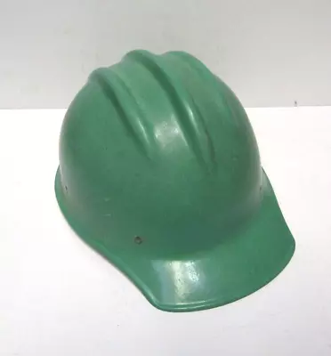 Vintage Original GREEN BULLARD 502 Fiberglass Hard Boiled HARD HAT IRONWORKER • $435