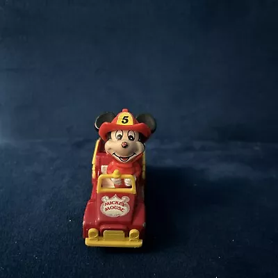 Walt Disney Productions Diecast Mickey Mouse Fire Engine Truck PD-2 • $5