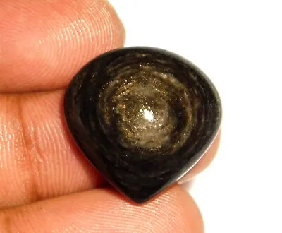 19.ct Natural Rainbow Obsidian Eye Pear Cabochon Jewelry Making Gemstone As=345 • $9.90