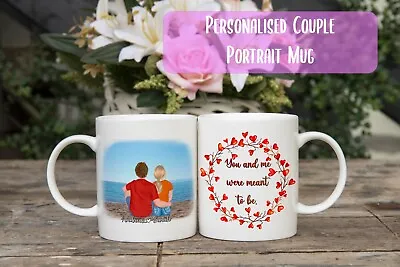 Personalised Couples Mug Custom Valentine's Day Gift For Him Her Love Any Name • £10.99