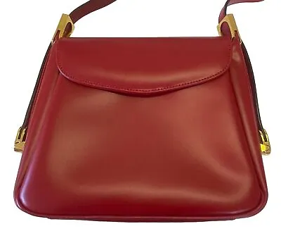 Scuola Del Cuoio Florence School Red Shoulder Bag New With Dustbag RRP £425 • £150