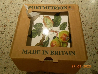 £35.99 • Buy Portmeirion Pomona Set Of 5 Square Tiles - Brand New