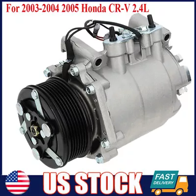 Air AC Compressor For 2002 2003 2004 2005 2006 Honda CRV CR-V 2.4L 38870PNB006 • $113.05