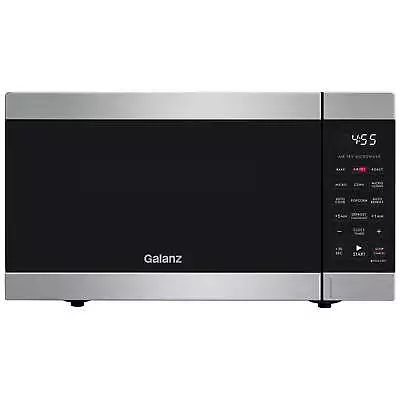 Galanz 0.9 Cu Ft Air Fry Countertop Microwave 900 Watts Stainless Steel New • $93.90